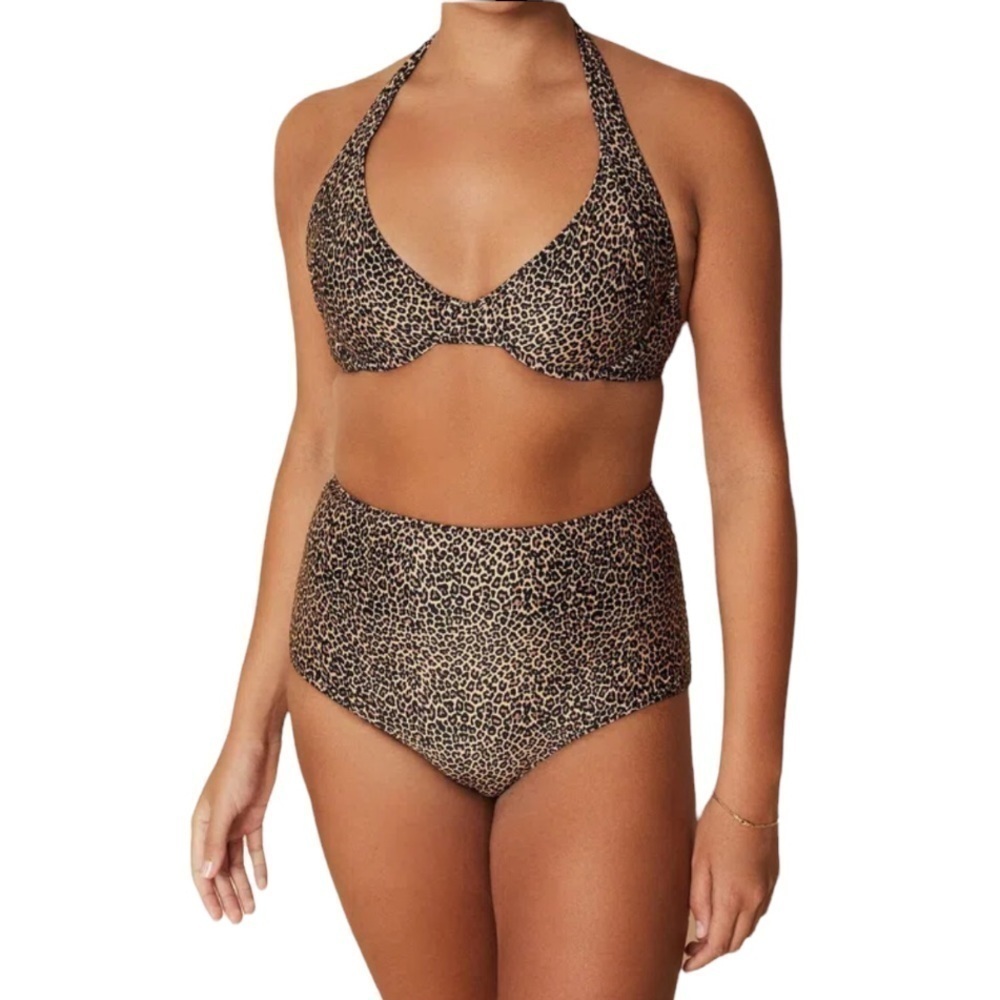 Faithful the Brand Indi Animal Print Bikini set NWOT